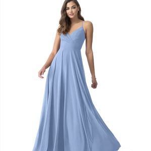 Steel Blue Azazie Avelina Gown